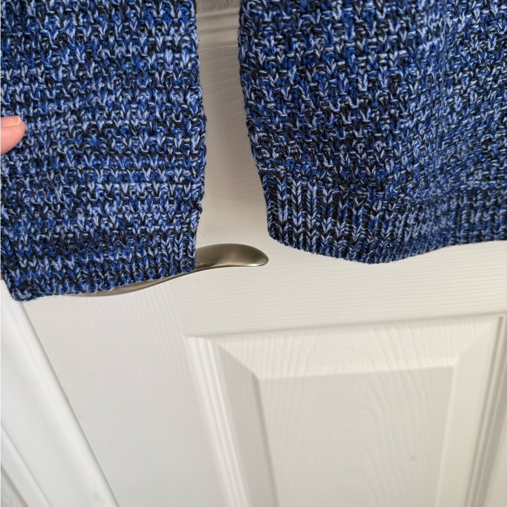 Croft & Barrow Textured Blue Sweater - Picture 3 of 5